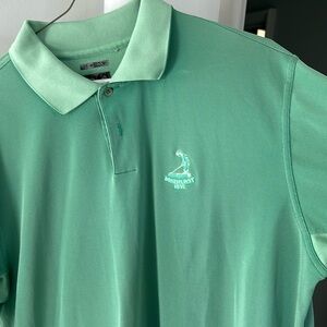 Size Large Adidas Green Pinehurst Performance Golf Short shirt